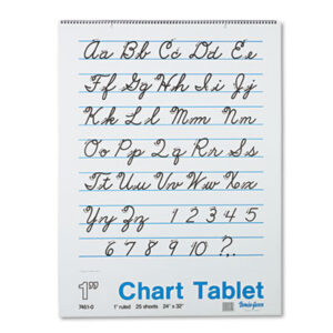 Chart; Chart Tablet; Ruled; Spiralbound; Two-Hole Punched; Tablets; Booklets; Schools; Education; Classrooms; Students; Pacon