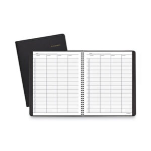 (AAG8031005)AAG 8031005 – Four-Person Group Undated Daily Appointment Book, 10.88 x 8.5, Black Cover, 12-Month (Jan to Dec): Undated by AT-A-GLANCE (1/EA)