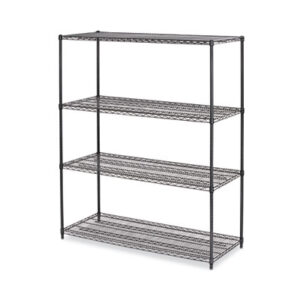 Alera; Wire Shelving; Shelf; Shelving; All purpose; Black Anthracite; Storage; NSF; Industrial