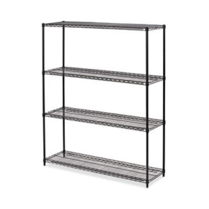 Alera; Wire Shelving; Shelf; Shelving; All purpose; Black Anthracite; Storage; NSF; Industrial