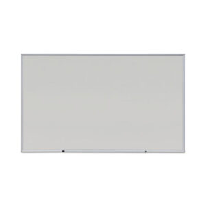 (UNV43625)UNV 43625 – Deluxe Melamine Dry Erase Board, 60 x 36, Melamine White Surface, Silver Anodized Aluminum Frame by UNIVERSAL OFFICE PRODUCTS (1/EA)