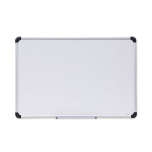 (UNV43841)UNV 43841 – Deluxe Porcelain Magnetic Dry Erase Board, 36 x 24, White Surface, Silver/Black Aluminum Frame by UNIVERSAL OFFICE PRODUCTS (1/EA)