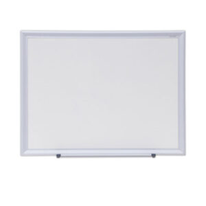 (UNV44618)UNV 44618 – Deluxe Melamine Dry Erase Board, 24 x 18, Melamine White Surface, Silver Aluminum Frame by UNIVERSAL OFFICE PRODUCTS (1/EA)