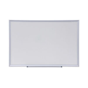 (UNV44624)UNV 44624 – Deluxe Melamine Dry Erase Board, 36 x 24, Melamine White Surface, Silver Aluminum Frame by UNIVERSAL OFFICE PRODUCTS (1/EA)