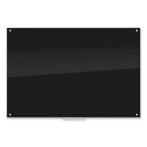 (UBR173U0001)UBR 173U0001 – Black Glass Dry Erase Board, 70 x 47, Black Surface by U BRANDS (1/EA)