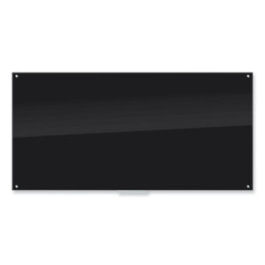 (UBR3015U0001)UBR 3015U0001 – Black Glass Dry Erase Board, 96 x 47, Black Surface by U BRANDS (1/EA)