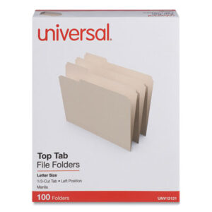 1/3 Cut Tab; 1st Position; File Folders; Folders; Letter Size; Manila; Recycled Product; Single-Ply Tab; Top Tab; UNIVERSAL; Manilla; Sleeves; Sheaths; Shells; Ordering; Storage; Files; SPRSP111131; BSN16490