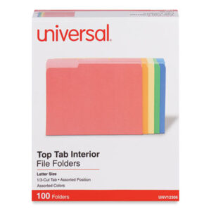 Universal®; File Folders; File Folders-Interior Top Tab; Sleeves; Sheaths; Shells; Ordering; Storage; Files; SPR40002; BSN43561