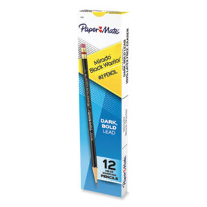 #2; #2 (Medium Soft) Lead; Black; PAPERMATE; Pencils; School Supplies; Woodcase; Writing; Instruments; Graphites; Schools; Education; Students