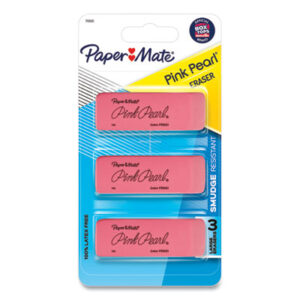 Art & Drawing; Drafting/Drawing; Erasers; Medium; PAPERMATE; Pencil Eraser; Pink Pearl; Rubber; Self-Cleaning; Smudge-Free; Writing Supplies; Corrections; Deletions; Rub-out; Expunge; Delete; Remove