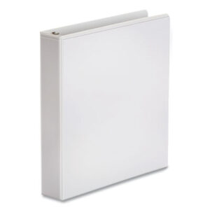 (UNV20972CT)UNV 20972CT – Economy Round Ring View Binder, 3 Rings, 1.5" Capacity, 11 x 8.5, White, 12/Carton by UNIVERSAL OFFICE PRODUCTS (12/CT)