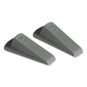 (MAS00972)MAS 00972 – Big Foot Doorstop, No Slip Rubber Wedge, 2.25w x 4.75d x 1.25h, Gray, 2/Pack by MASTER CASTER COMPANY (2/PK)