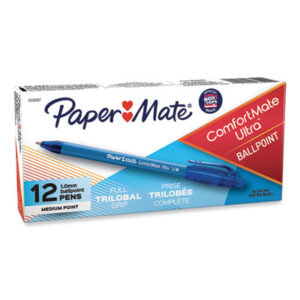 Ball Pen; Ballpoint; Ballpoint Pen; Blue; Blue Ink; ComfortMate; PAPERMATE; Pen; Pens; Writing; Instruments; Utensils; Inkers; Schools; Education; Students