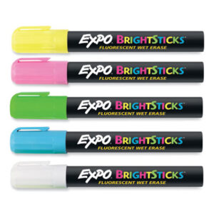 Sanford; EXPO; Bright Sticks Wet-Erase Fluorescent Marker; Writing; Utensil; Arts; Crafts; Education; Schools; Classrooms; Teachers; Students