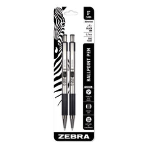 Ballpoint;Ballpoint Pen;Black Ink;F-301;Pen;Pens;Stainless Steel/Steel Barrel;ZEBRA;Writing Equipment