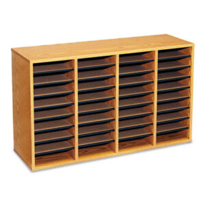 36 Compartments; Cabinet; CD; Form; Gray; Letter Size; Literature; Literature Centers; Literature Organizer; Mail Sorter; Organizer; SAFCO; Sorter; Honeycombs; Compartments; Bins; Systems; Desktop; Subdividing