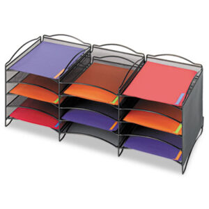 Safco; Brochure; Brochure Rack; Brochure Racks; Counter; Countertop; Display; Display Pockets & Racks; Display Racks; Holder; Leaflet Display Rack; Literature; Literature Rack; Literature Racks & Accessories; Literature/Magazine; Literature/Magazine Display; Literature/Magazine Files; Literature/Magazine; Honeycombs; Compartments; Bins; Systems; Desktop; Subdividing