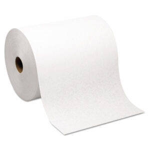 Bathroom Supplies; White; Janitorial Supplies; GEORGIA PACIFIC; Nonperforated; Paper Towels; Roll Towels; Towels; Paper Towels; Towels & Dispenser; Washroom Supplies; Hard Roll Towel; Hardwound Paper Towel Roll; Cloths; Towelettes; Drying Materials; Jan/San; Janitorial; Maintenance; Cleaning