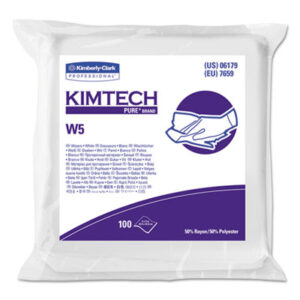 Kimtech Pure; W5; Dry; All-Purpose Wipers; All-Purpose Wipes; Sanitation; Facilities; Facility; Wipers; Sponges; Swabs; Cloths; Towelettes; Drying Materials; Jan/San; Janitorial; Maintenance; Cleaning