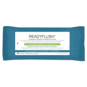 ReadyFlush; Flushable; Bathroom; Toilets; Toilet Paper; Sponges; Swabs; Cloths; Towelettes; Drying Materials; Jan/San; Janitorial; Maintenance; Cleaning