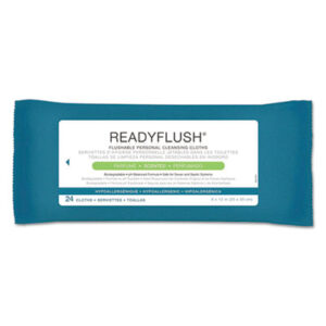 ReadyFlush; Flushable; Bathroom; Toilets; Toilet Paper; Sponges; Swabs; Cloths; Towelettes; Drying Materials; Jan/San; Janitorial; Maintenance; Cleaning