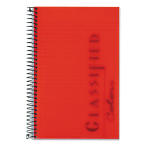 8 1/2 x 5 1/2; Legal; Legal Pad; Letter Size; Note; Note Pad; Notebook; Pad; Pads; Perforated; Ruby Red; Ruled; Ruled Pad; TOPS; Wirebound Notebook; Writing; Writing Pad; Tablets; Booklets; Schools; Education; Classrooms; Students