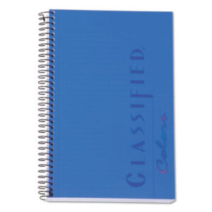 8 1/2 x 5 1/2; Indigo Blue; Legal; Legal Pad; Letter Size; Note; Note Pad; Notebook; Pad; Pads; Perforated; Ruled; Ruled Pad; TOPS; Wirebound Notebook; Writing; Writing Pad; Tablets; Booklets; Schools; Education; Classrooms; Students