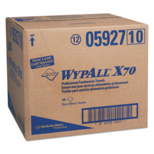 WYPALL X70 Foodservice Towels; All-Purpose Wipers; Janitorial; Cleaning; Maintenance; Sanitation; Wipers; Sponges; Swabs; Towels; Cloths; Towelettes; Cafeteria; Restaurant; Catering; Food; Drying Materials; Jan/San