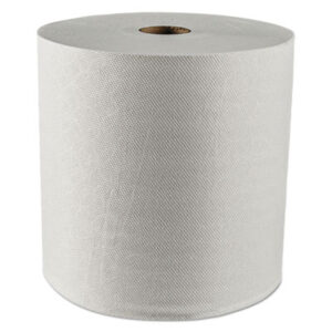 12 Rolls per Carton; 8" x 425-ft.; Bathroom Supplies; Janitorial Supplies; KIMBERLY-CLARK; Paper Goods/Dispensers; Paper Towel; Recycled Product; Recycled Products; Towel; Towels; Towels & Dispensers; Washroom Supplies; White; Hard Roll Towels; Roll Towels; Nonperforated Paper Towels; Nonperforated Hard Roll Towels; KLEENEX; Sponges; Swabs; Cloths; Towelettes; Drying Materials; Jan/San; Janitorial; Maintenance; Cleaning