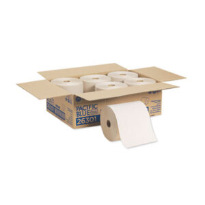 6 Rolls per Carton; 7-7/8 x 800-ft.; Bathroom Supplies; Envision Towels; GEORGIA PACIFIC; Janitorial Supplies; Natural; Paper Goods/Dispensers; Paper Towel; Towel; Towels; Towels & Dispensers; Washroom Supplies; Sponges; Swabs; Cloths; Towelettes; Drying Materials; Jan/San; Janitorial; Maintenance; Cleaning