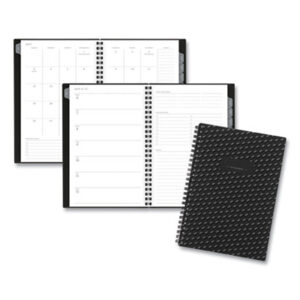 (AAG75101P05)AAG 75101P05 – Elevation Academic Weekly/Monthly Planner, 8.5 x 5.5, Black Cover, 12-Month (July to June): 2024 to 2025 by AT-A-GLANCE (1/EA)
