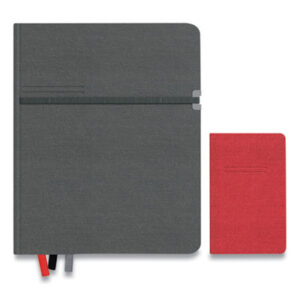 (TUD24421817)TUD 24421817 – Large Mastery Journal with Pockets, 1-Subject, Narrow Rule, Charcoal/Red Cover, (192) 10 x 8 Sheets by TRU RED (1/EA)
