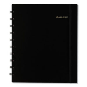 (AAG70957E05)AAG 70957E05 – Move-A-Page Academic Weekly/Monthly Planners, 11 x 9, Black Cover, 12-Month (July to June): 2023 to 2024 by AT-A-GLANCE (1/EA)