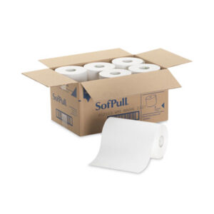 Bathroom Supplies; White; Janitorial Supplies; GEORGIA PACIFIC; Nonperforated; Paper Towels; Roll Towels; Towels; Paper Towels; Towels & Dispenser; Washroom Supplies; Hard Roll Towel; Hardwound Paper Towel Roll; Sponges; Swabs; Cloths; Towelettes; Drying Materials; Jan/San; Janitorial; Maintenance; Cleaning