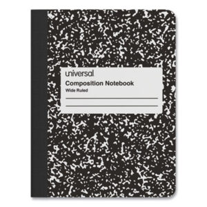 (UNV20930)UNV 20930 – Composition Book, Wide/Legal Rule, Black Marble Cover, (100) 9.75 x 7.5 Sheets by UNIVERSAL OFFICE PRODUCTS (1/EA)
