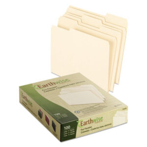 Pendaflex Earthwise; 1/3 Cut; EARTHWISE; File Folders; Letter Size; Manila; Pendaflex; Recycled; Recycled Product; Recycled Products; Standard File Folders; Manilla; Sleeves; Sheaths; Shells; Ordering; Storage; Files