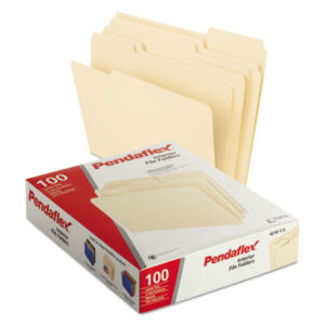 1/3 Cut Tab; File Folders; Interior; Interior File Folders; Letter Size; Manila; PENDAFLEX; Recycled; Recycled Products; Manilla; Sleeves; Sheaths; Shells; Ordering; Storage; Files