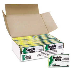 Scotch Brite Scrubbing Sponge; Scotch Brite Sponge; Scouring Pads/Sponge; Scrubbers & Sponges; Sponge; Cleaning Supplies; Janitorial; Janitorial Supplies; Cleaning; Cleansing; Kitchens; Bathrooms; Jan/San