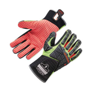 (EGO17294)EGO 17294 – ProFlex  925CR6 Performance Dorsal Impact-Reducing Cut Resistance Gloves, Black/Lime, Large, Pair, Ships in 1-3 Business Days by ERGODYNE CORPORATION (2/PR)