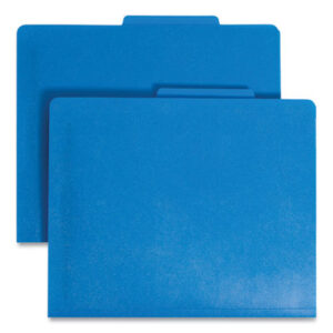 (SMD14045)SMD 14045 – Six-Section Poly Classification Folders, 2" Expansion, 2 Dividers, 6 Fasteners, Letter Size, Blue Exterior, 10/Box by SMEAD MANUFACTURING CO. (10/BX)