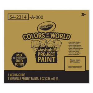 Crayola; Washable Paint; Colors of the World