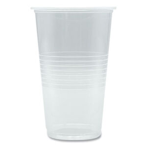 (BWKTRANSCUP20CT)BWK TRANSCUP20CT – Translucent Plastic Cold Cups, 20 oz, Clear, 1,000/Carton by BOARDWALK (1000/CT)