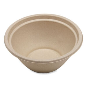 Compostable Food Service; Compostable Tableware; Compostable Fiber 32 oz Bowl; Sugarcane Products; Bamboo Products; Sugarcane Bagasse; Wheat Straw; Molded Fiber; 100% Compostable; No Added PFAS; PFAS Free