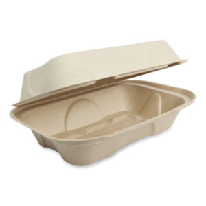 Compostable Food Service; Compostable Tableware; Compostable Fiber Hoagie Box; Sugarcane Products; Bamboo Products; Sugarcane Bagasse; Wheat Straw; Molded Fiber; 100% Compostable; PFAS-Free; No Added PFAS