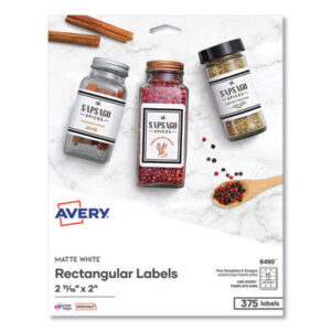 3.5"; 375 Labels per Pack; AVERY; Computer Printer; Computers; Diskette; Diskette Labels; Electronic Media; Inkjet Printer; Label; Labels; Laser; Laser Printer; Media; Media Label; Removable Diskette Labels; White; Stickers; Classifications; Identifications; Discs; Duplication; Replication; Burns; AVE06490