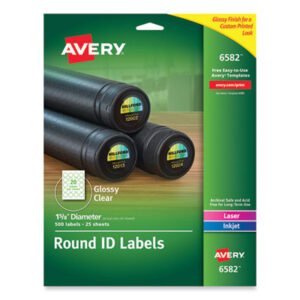 Labels; Labels-ID; Identifications; Classifications; Stickers; Shipping; Receiving; Mailrooms; AVERY