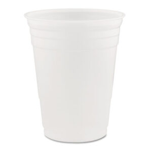 (DCCP16)DCC P16 – SOLO Party Plastic Cold Drink Cups, 16 oz, 50/Sleeve, 20 Sleeves/Carton by DART (20/CT)