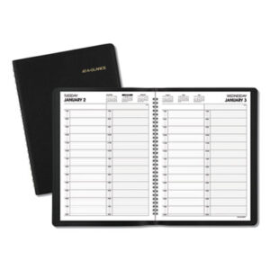(AAG7022205)AAG 7022205 – Two-Person Group Daily Appointment Book, 11 x 8, Black Cover, 12-Month (Jan to Dec): 2024 by AT-A-GLANCE (1/EA)