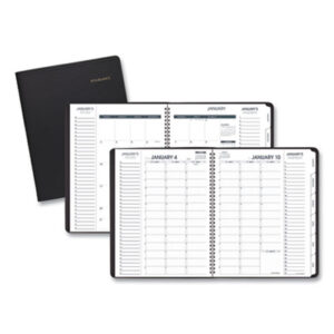 (AAG70950V05)AAG 70950V05 – Triple View Weekly Vertical-Column Format Appointment Book, 11 x 8.25, Black Cover, 12-Month (Jan to Dec): 2024 by AT-A-GLANCE (1/EA)