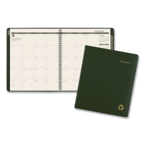 (AAG70260G60)AAG 70260G60 – Recycled Monthly Planner, 11 x 9, Green Cover, 13-Month (Jan to Jan): 2024 to 2025 by AT-A-GLANCE (1/EA)